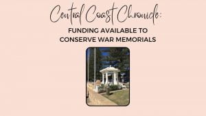 FUNDING AVAILABLE TO CONSERVE WAR MEMORIALS